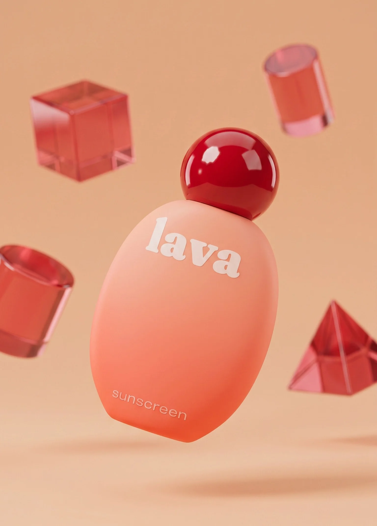 LAVA — packaging sobre cristales