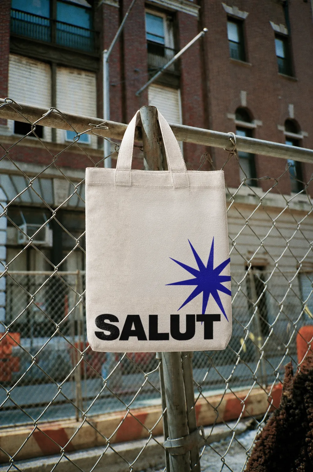 Salut — tote bag de lona