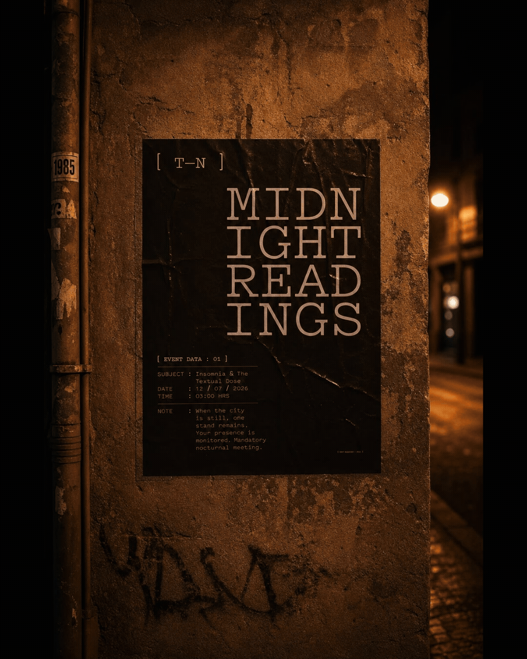 The Nightstand — cartelería wheatpaste en movimiento