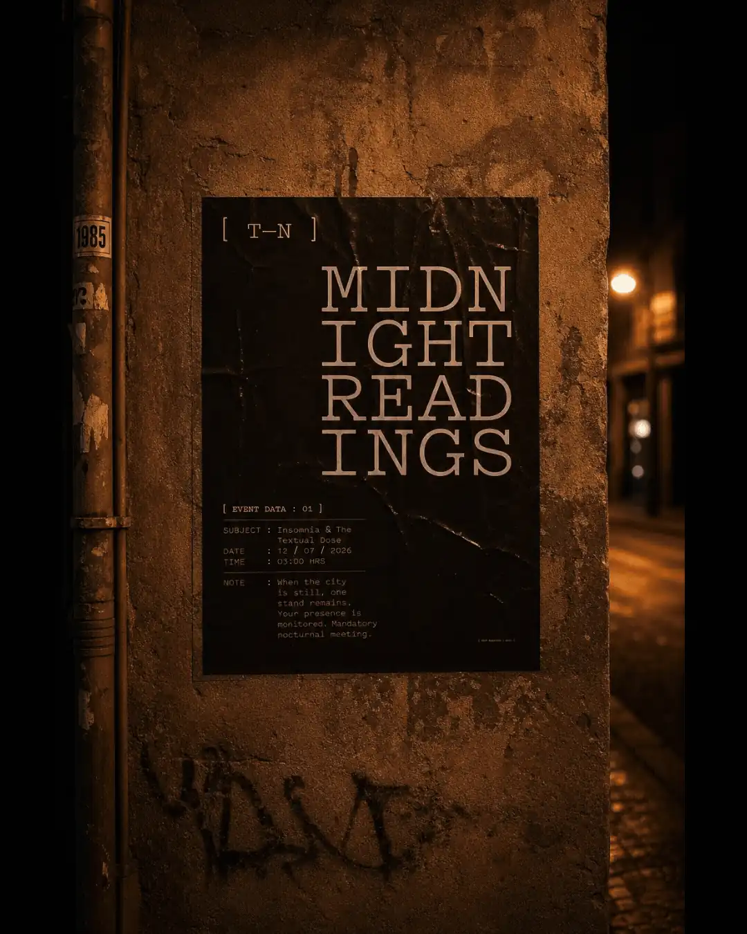 The Nightstand — cartelería wheatpaste en movimiento